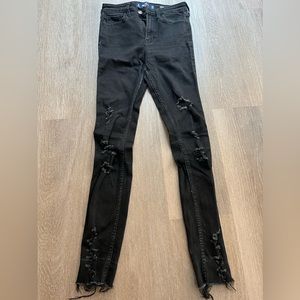 Hollister Black Ripped Skinny Jeans